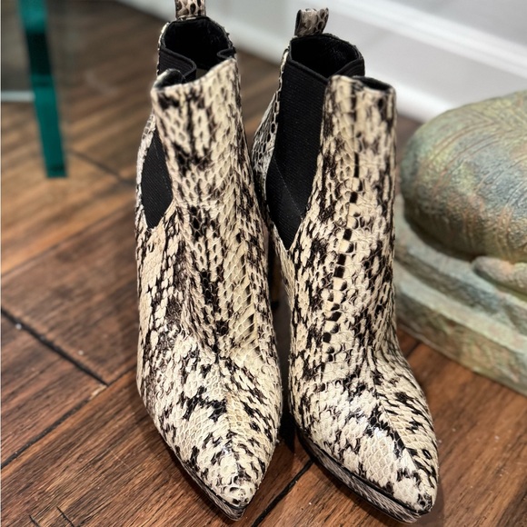 Michael Kors Genuine Snakeskin Animal Print Platform Boots - Picture 7 of 13